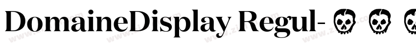 DomaineDisplay Regul字体转换